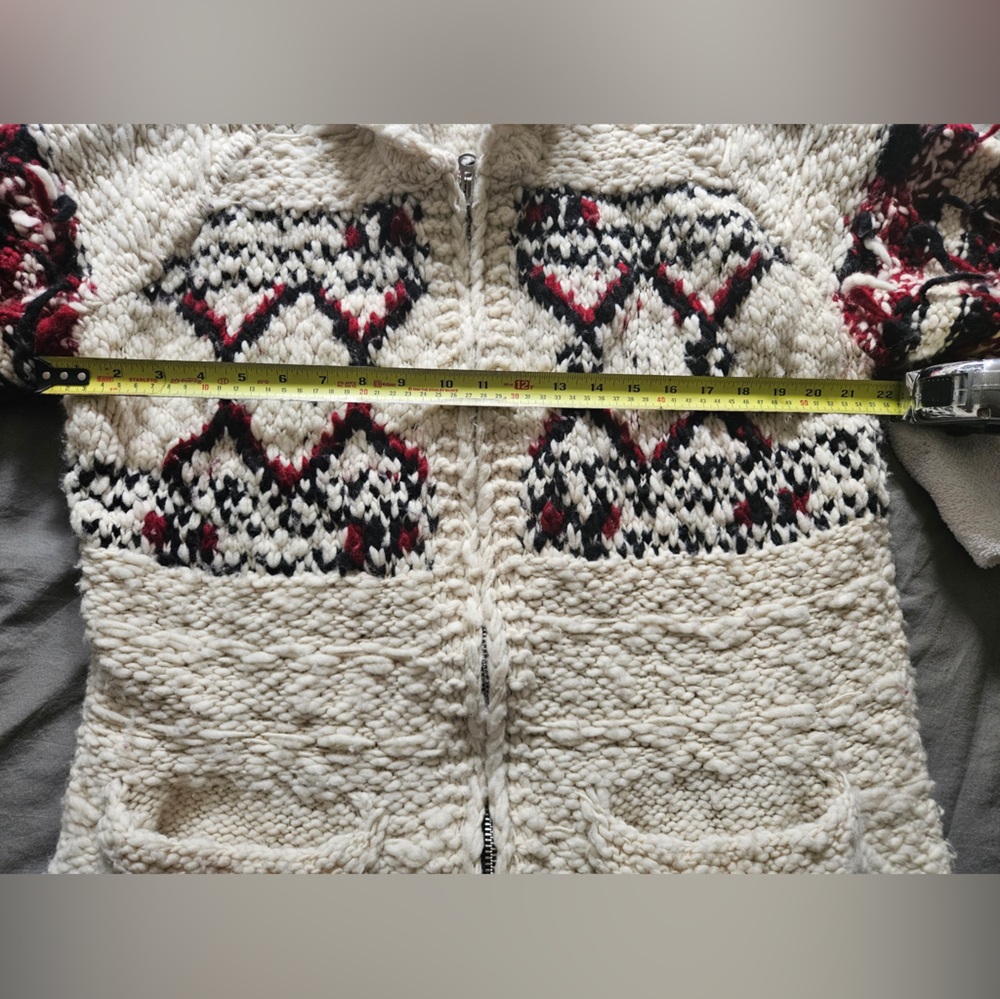 RARE! Isabel Marant pour H&M Native zip-up wool knit cardigan - Picture 10 of 11